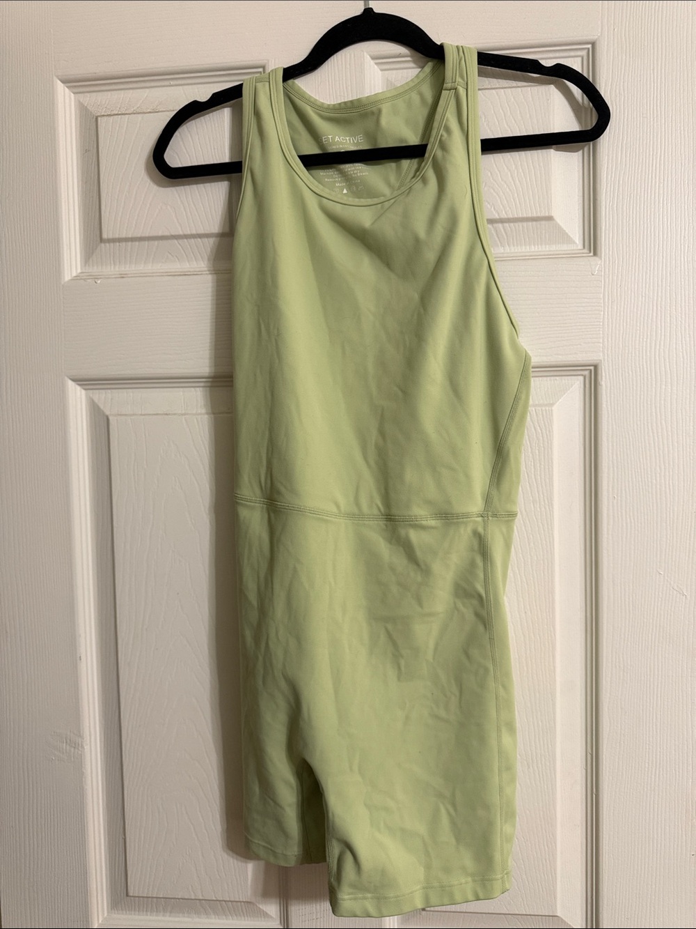 SET Active Light Lime Green Women’s Athletic Bodysuit Romper
